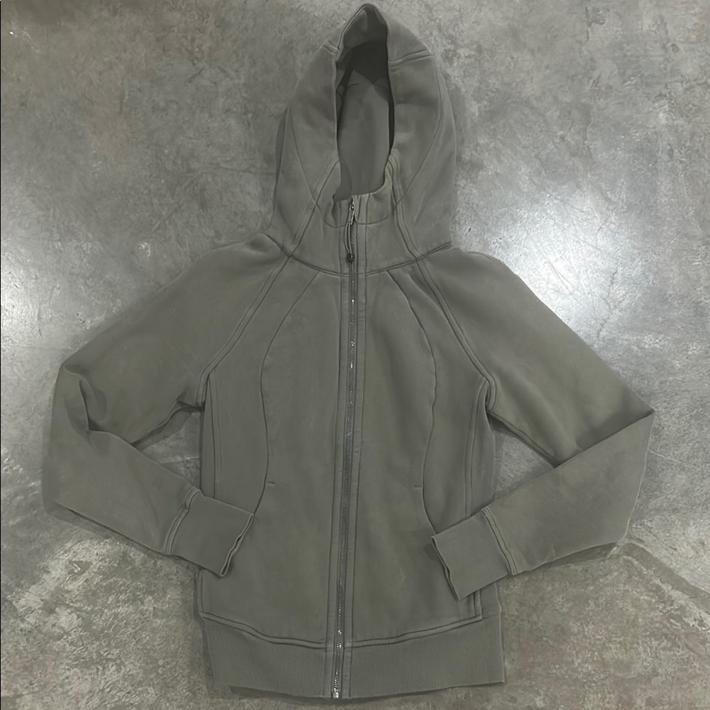 Lulu Lemon Green Zip-Up Hoodie